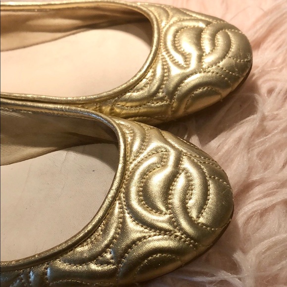 Coach Laticia Metallic Gold Flats - Picture 4 of 9
